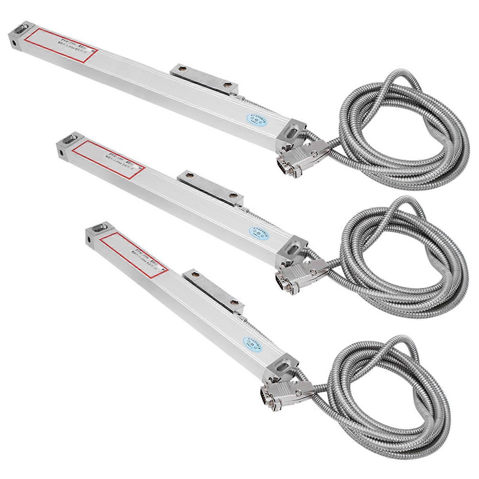 3pcs Linear Scale 5um Precision Digital Readout Encoder for JC800 DRO(200mm400mm600mm )