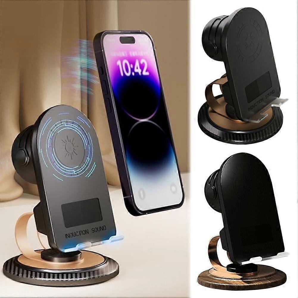 3-in-1 Phone Holder Stand + Power Bank + Bluetooth Speaker Foldable & Rotating