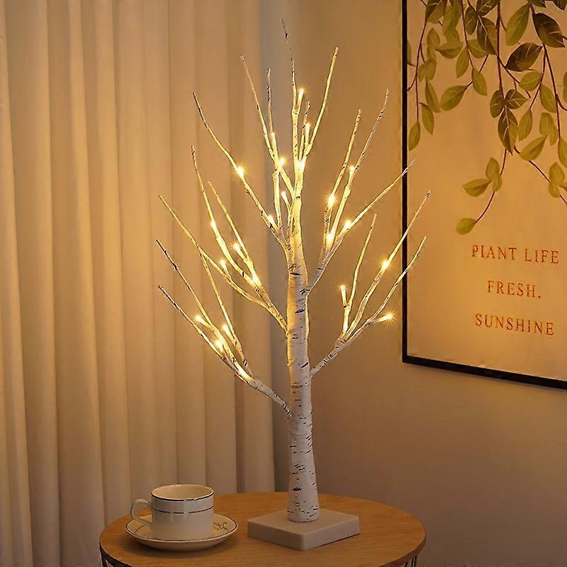SJ-SD001 LED Christmas Party Decoration Birch Tree Decorative Light, Style: Detachable Base Birch Tree Detachable Base