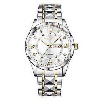RUO LIN DO GD288 Alloy Steel Strap Quartz Luminous Men Watch