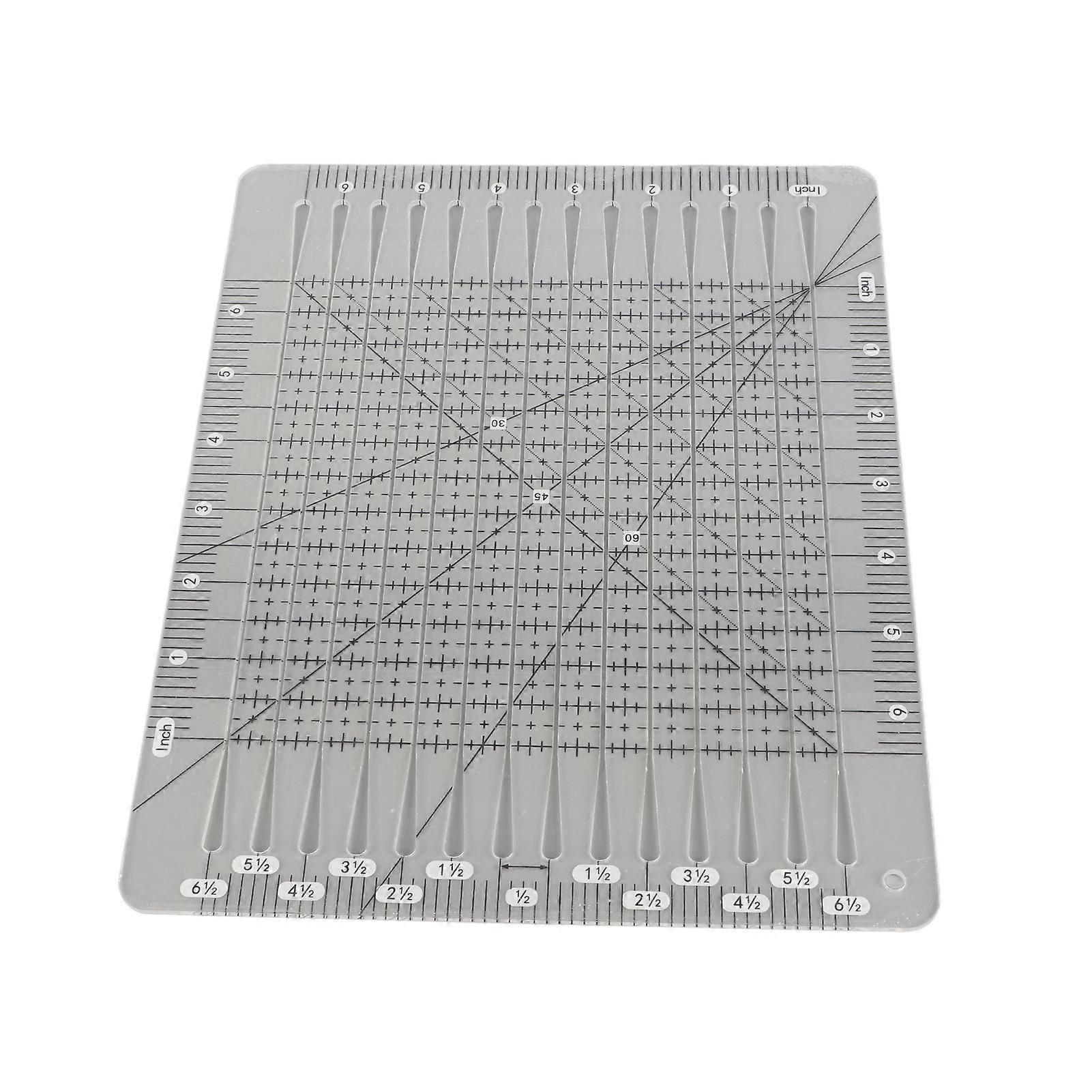 Quilting Ruler Acrylic Transparent Quilter Ruler for Easy Cutting Quilting Sewing Crafts