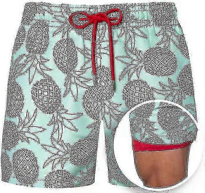 Mens Swim Trunks With Compression Liner