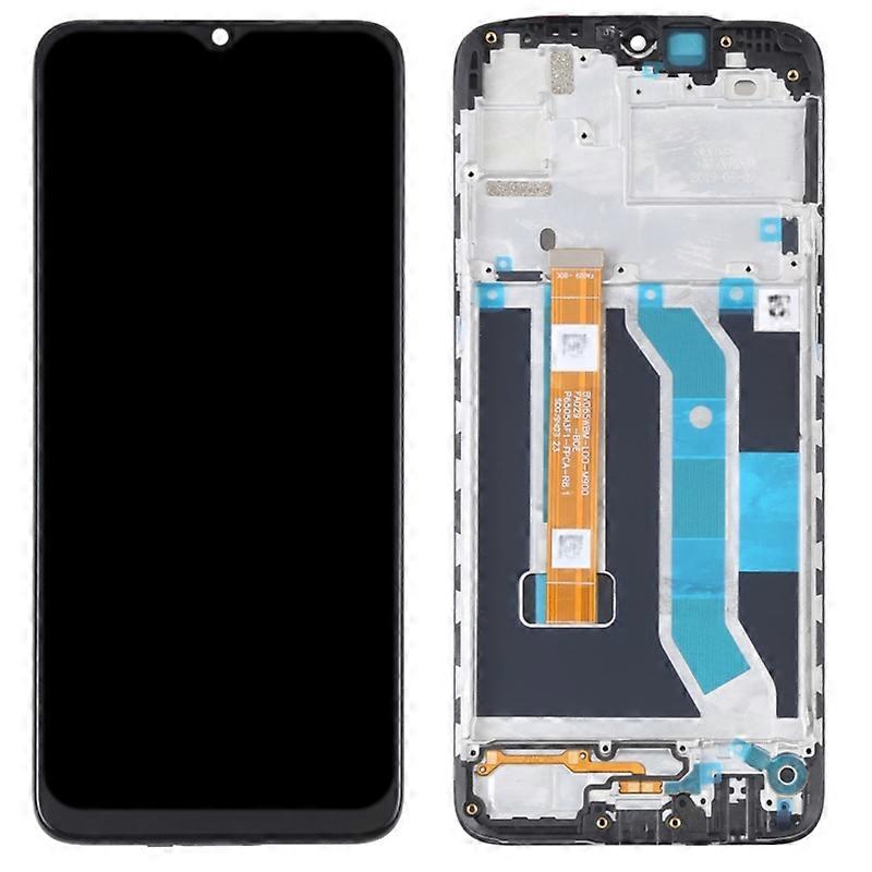Grade C Assembly LCD Screen and Digitizer Assembly+Frame Part (without Logo) for Realme 5i