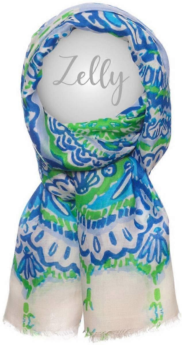 Zelly Shells Scarf - Blue