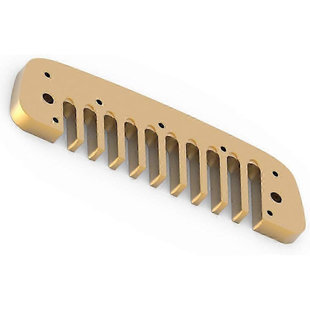 Aluminum Alloy Harmonica Blues Comb Part for Hohner Gold - FFA