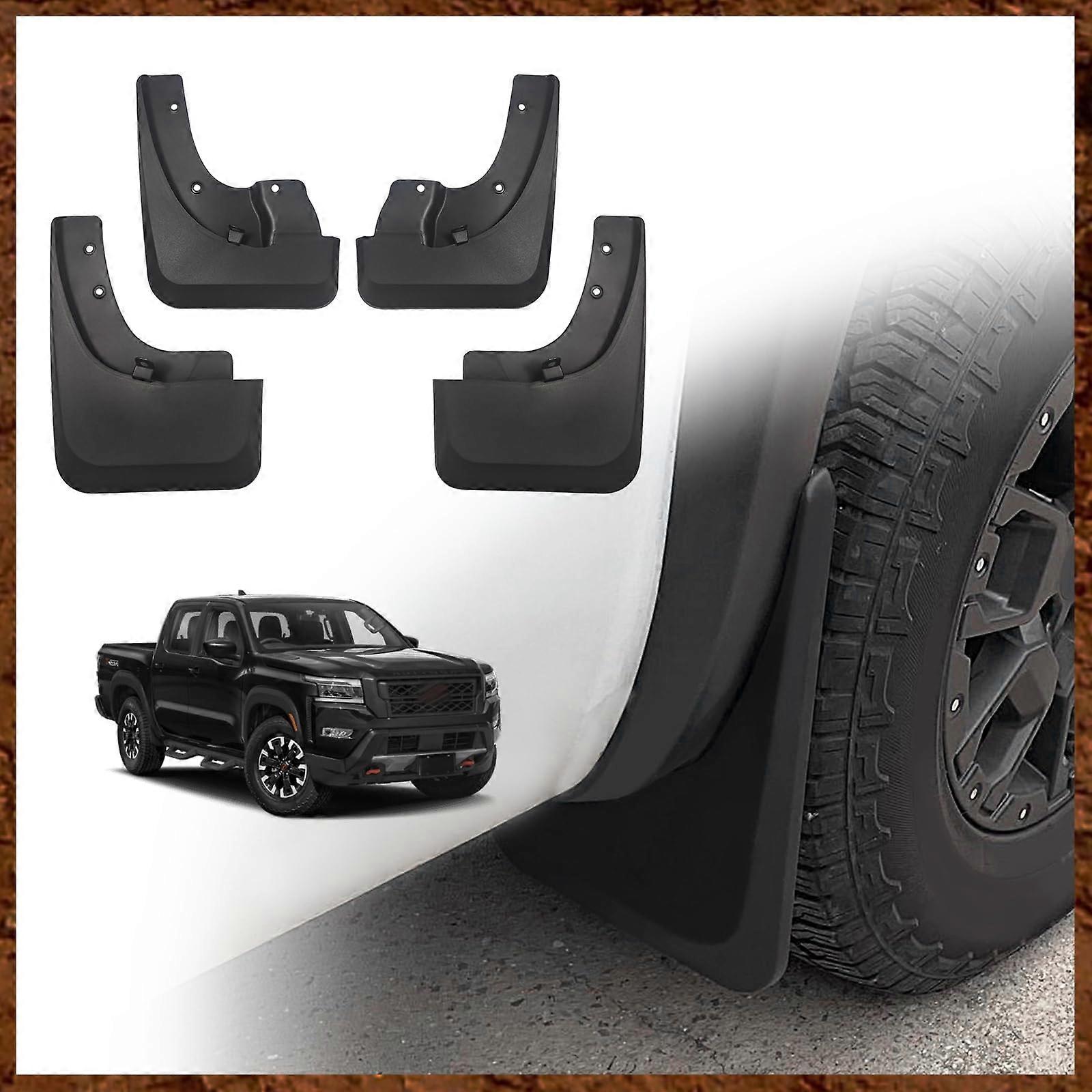 Accessories Mud Flaps Splash Guards Mudguards for Nissan Frontier 2022 2023 2024 Pro X Pro 4X 4 Piece