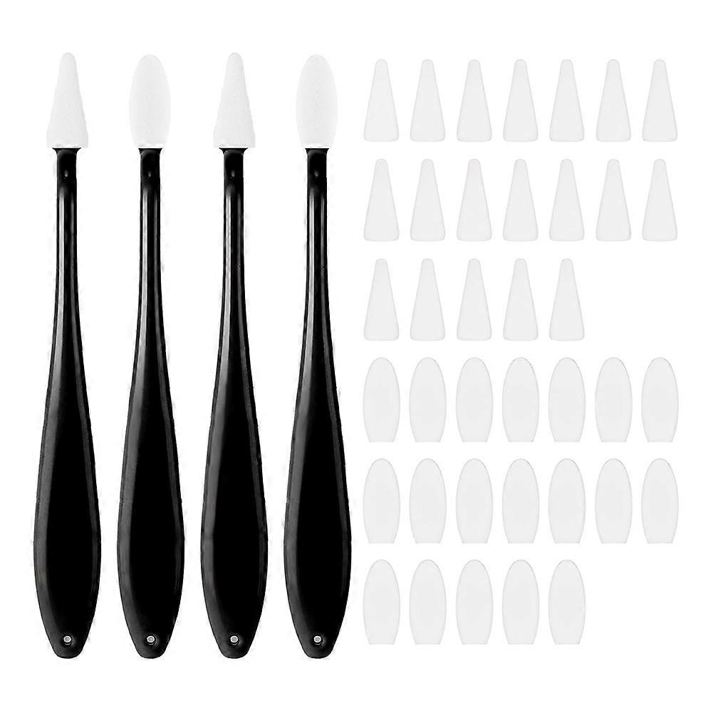 4Pcs Paper Art Blending Blenders Stumps with 40 Pcs Sponge Wipes,A