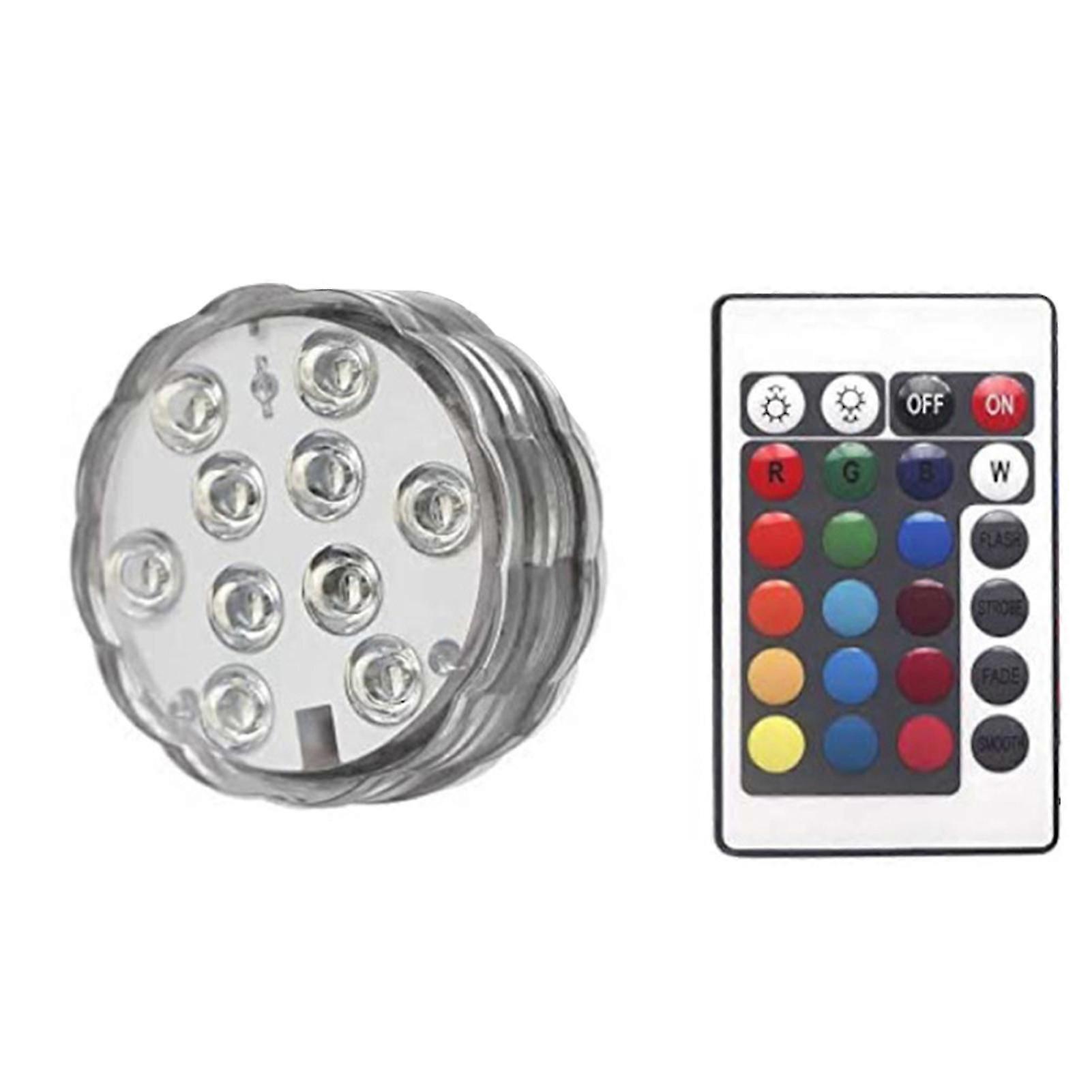 Submersible LED Pool Lights with RF Remote Control Color Changing Waterproof Underwater Light for Pool Pond