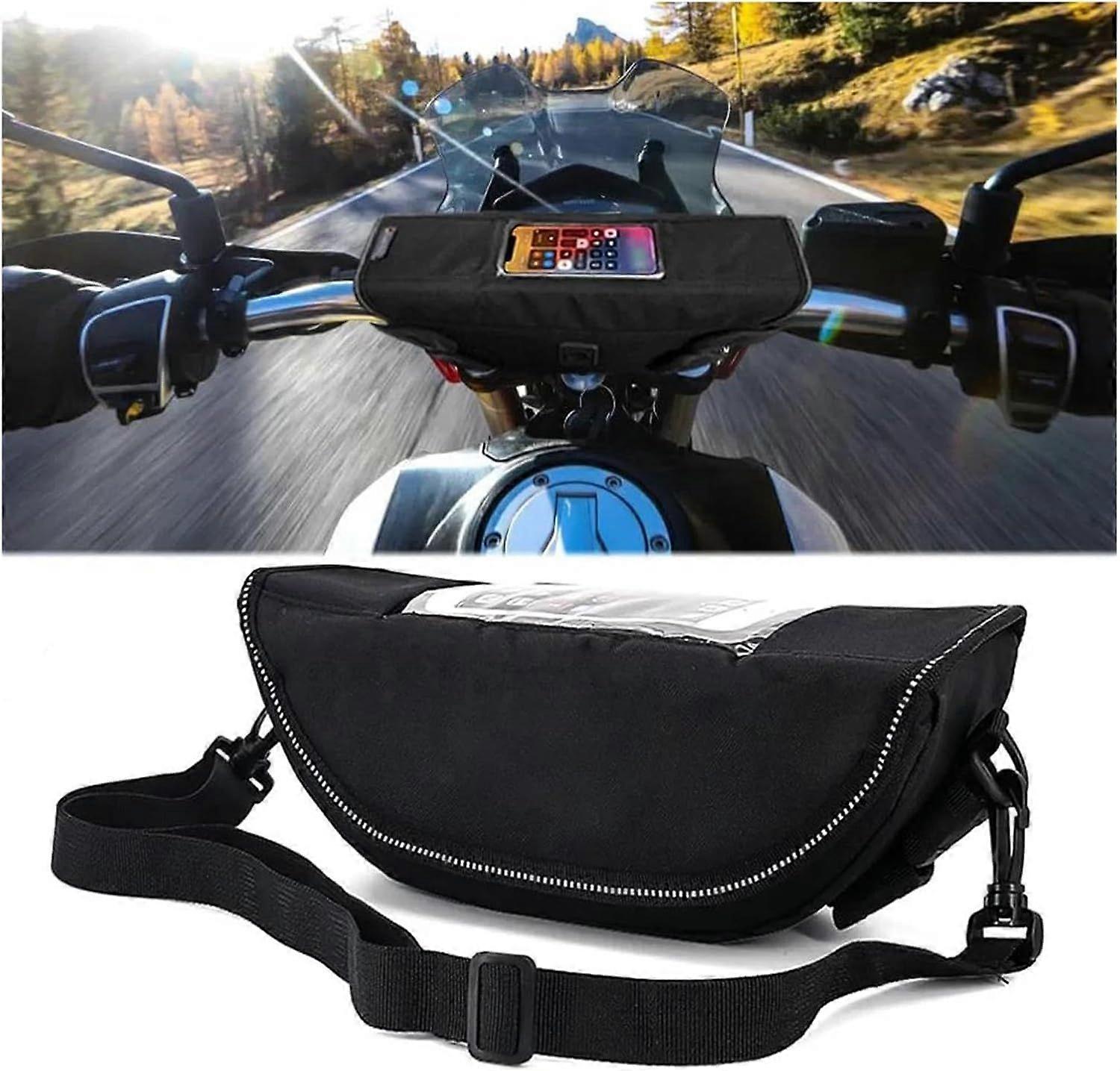 Handlebar Navigation Bag For Norden 901 Norden901 2022 Motorcycle Waterproof And Dustproof Handlebar Storage Bag Navigation Bag(Black NO LOGO)