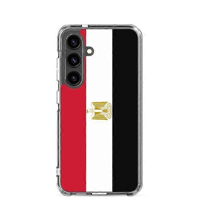 Phone Case - PIXELFORMA - Egypt Flag - Samsung Galaxy S24 Plus - Transparent Plastic - Flexible