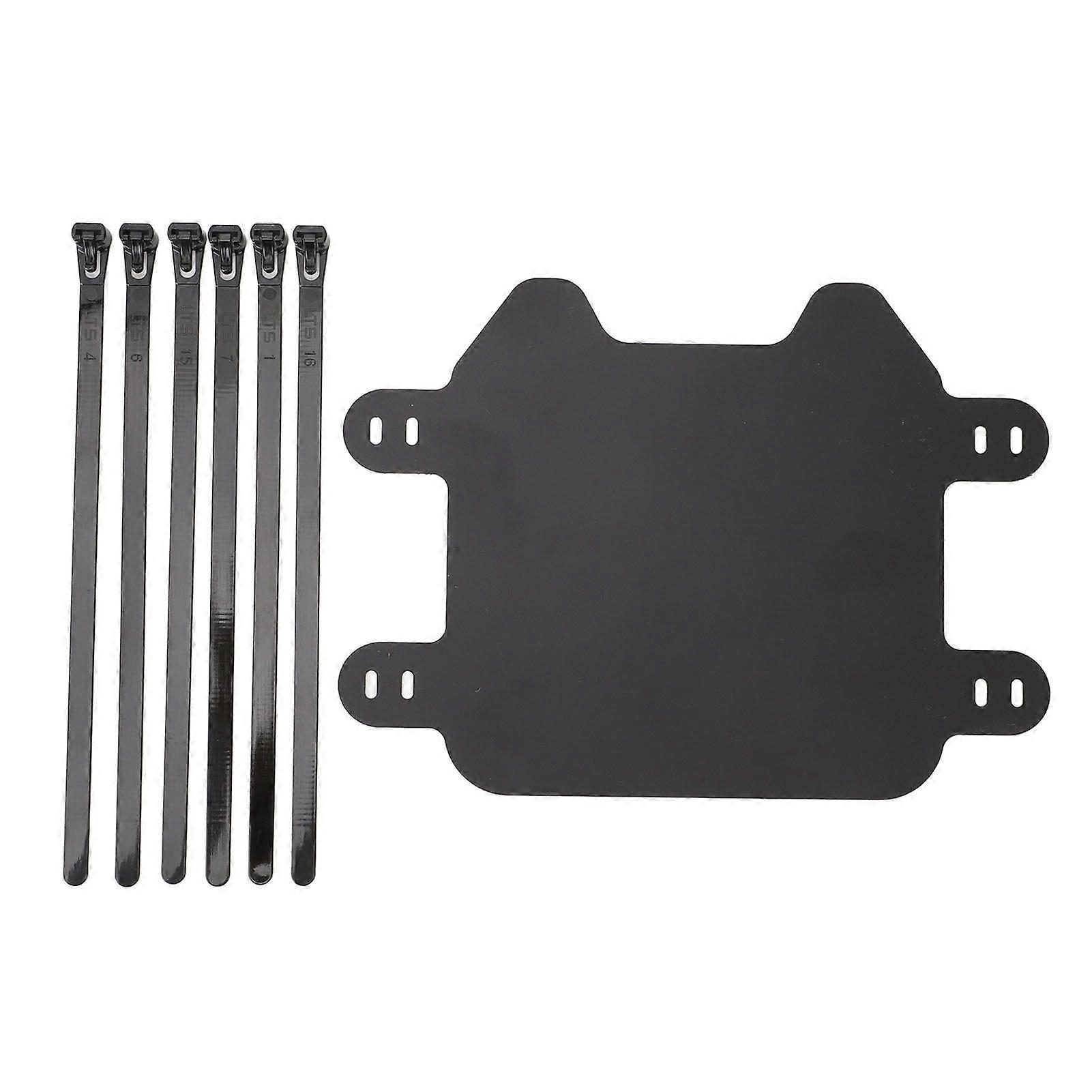 Motorcycle Front Number Plate Matte Black Easy to Install License Plate Replacement for SURRON Light Bee Light S X