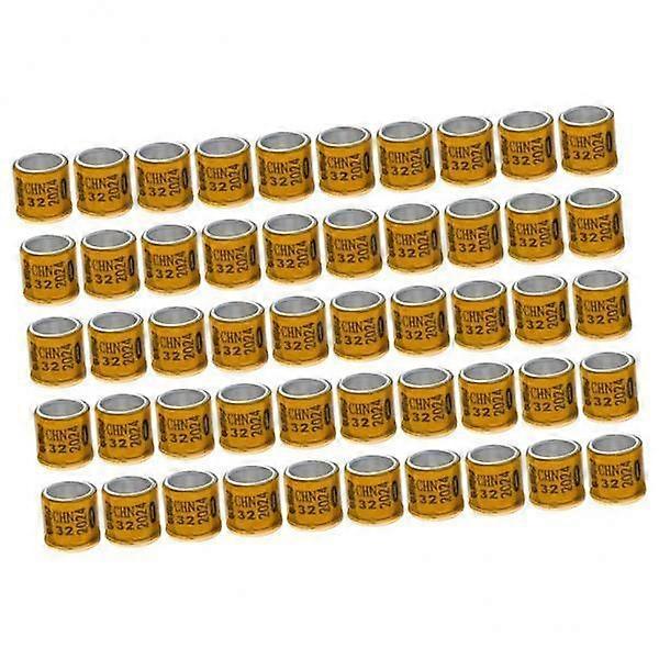 5x δαχτυλίδια ποδιών αλουμινίου για μικρά πουλιά, αριθμημένες ζώνες αναγνώρισης