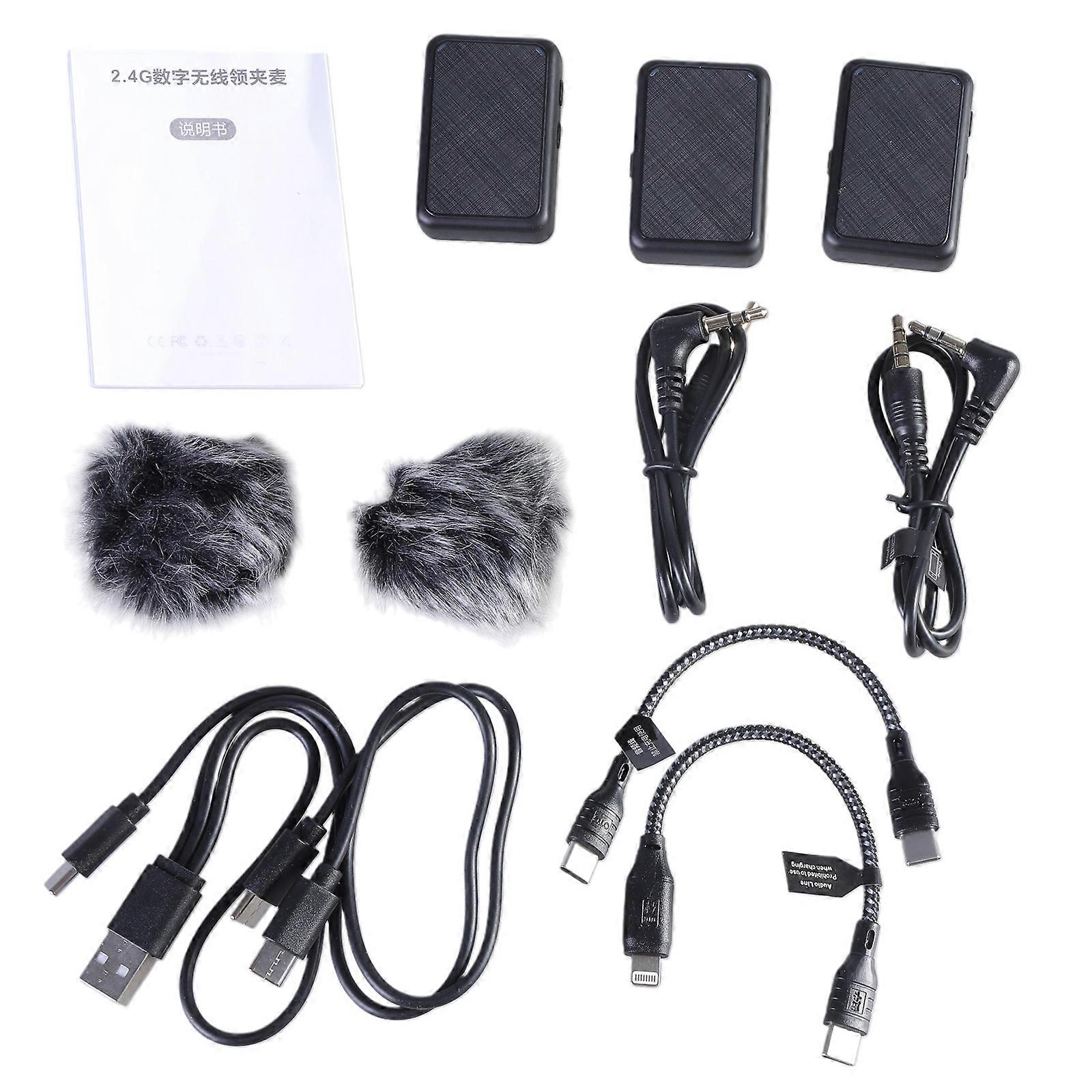 Professional Adapter Action Camera Sound Recording Solution External Microphone Audios Recording for Action Camera