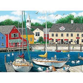 Swans Haven - 1000 Peças Barco Sea Town Cape Summer Jigsaw