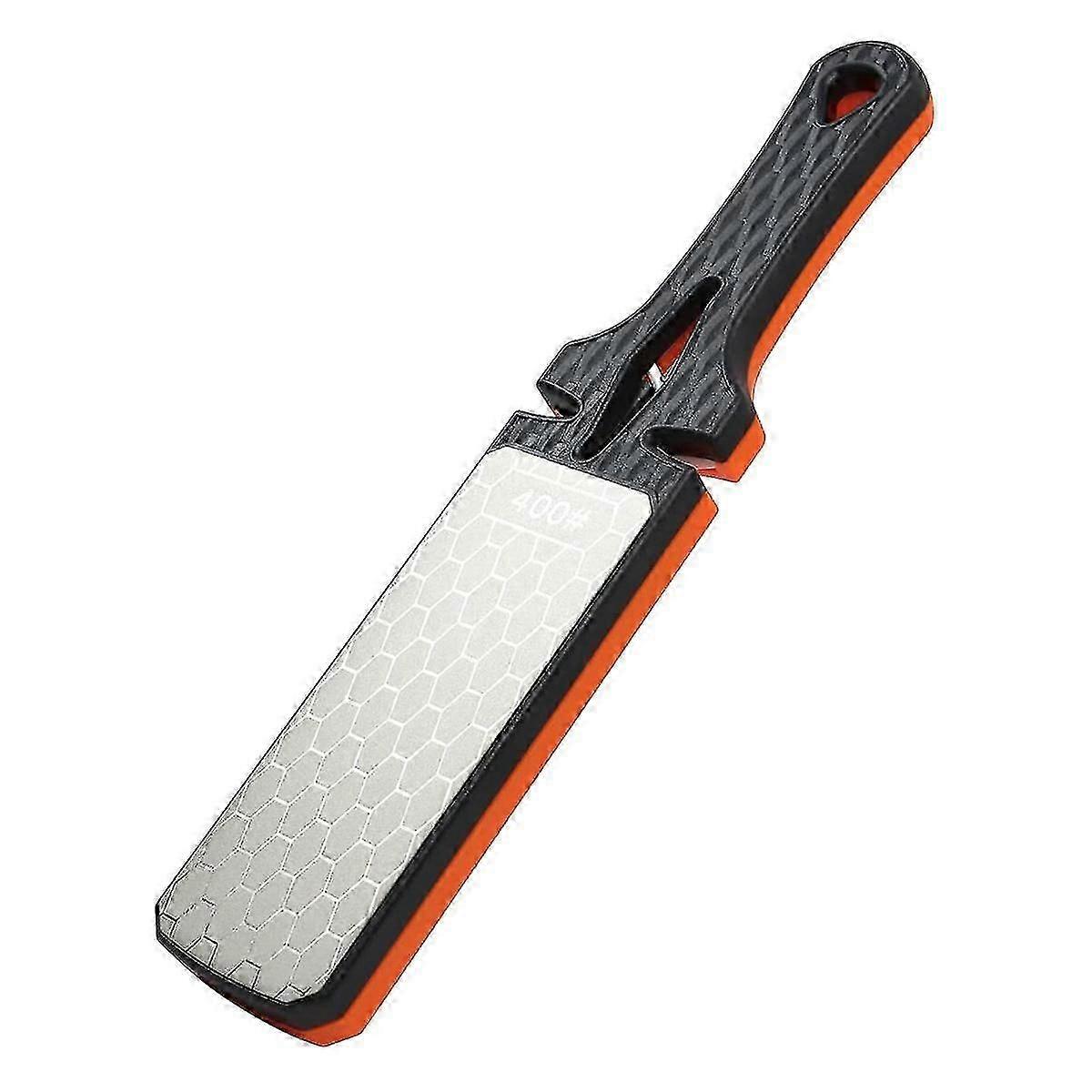 400/1000 Grit Double Sided Knife Sharpener With Ceramic And Tungsten Steel Scissors Slots For Kitch