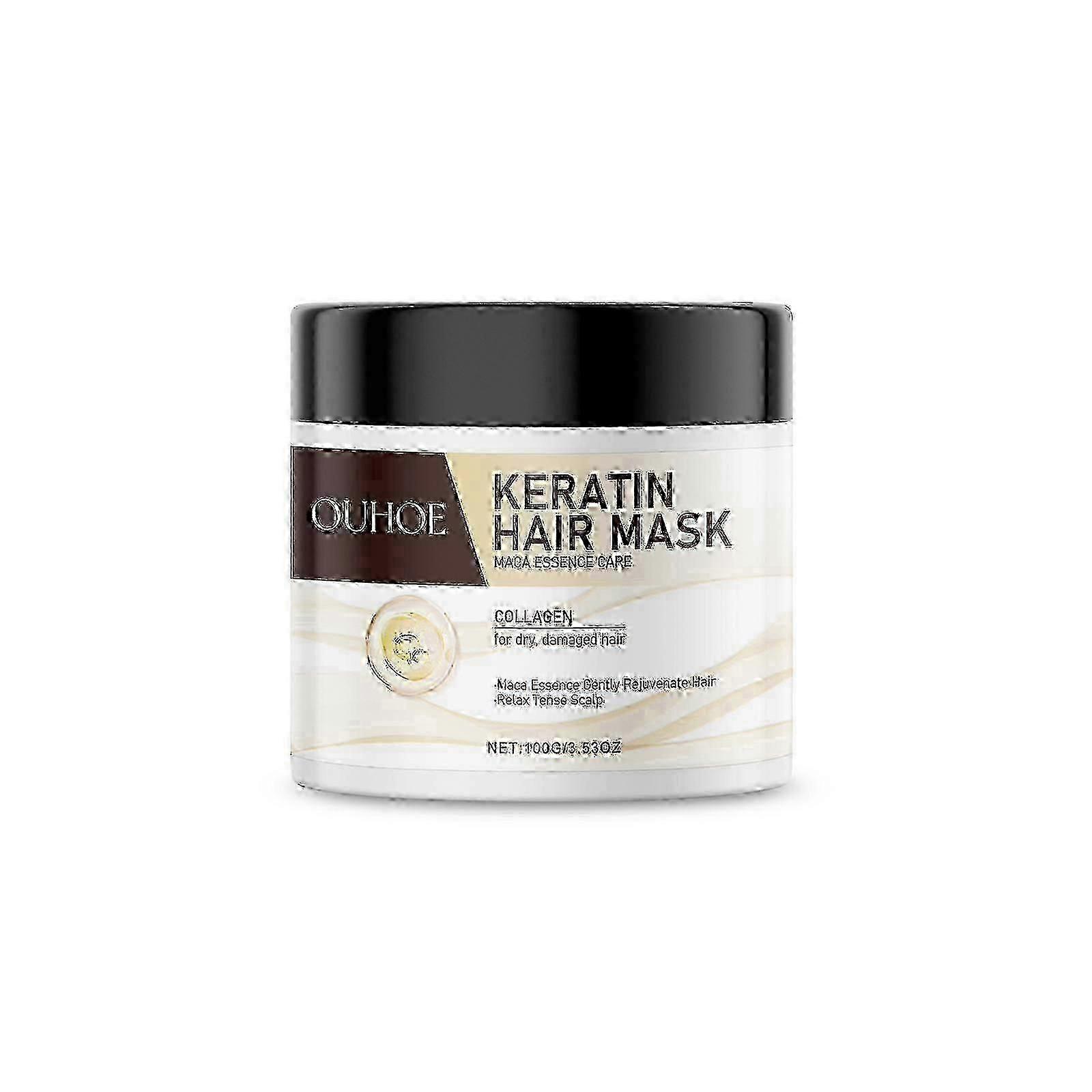 OUHOE keratin conditioner, soft and moisturizing scalp, deep nourishment, repair, dyeing and perm, dry and damaged, split ends