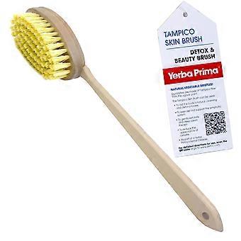 Tampico Skin Brush for Exfoliation, Dry Brushing, and Blood Circulation with