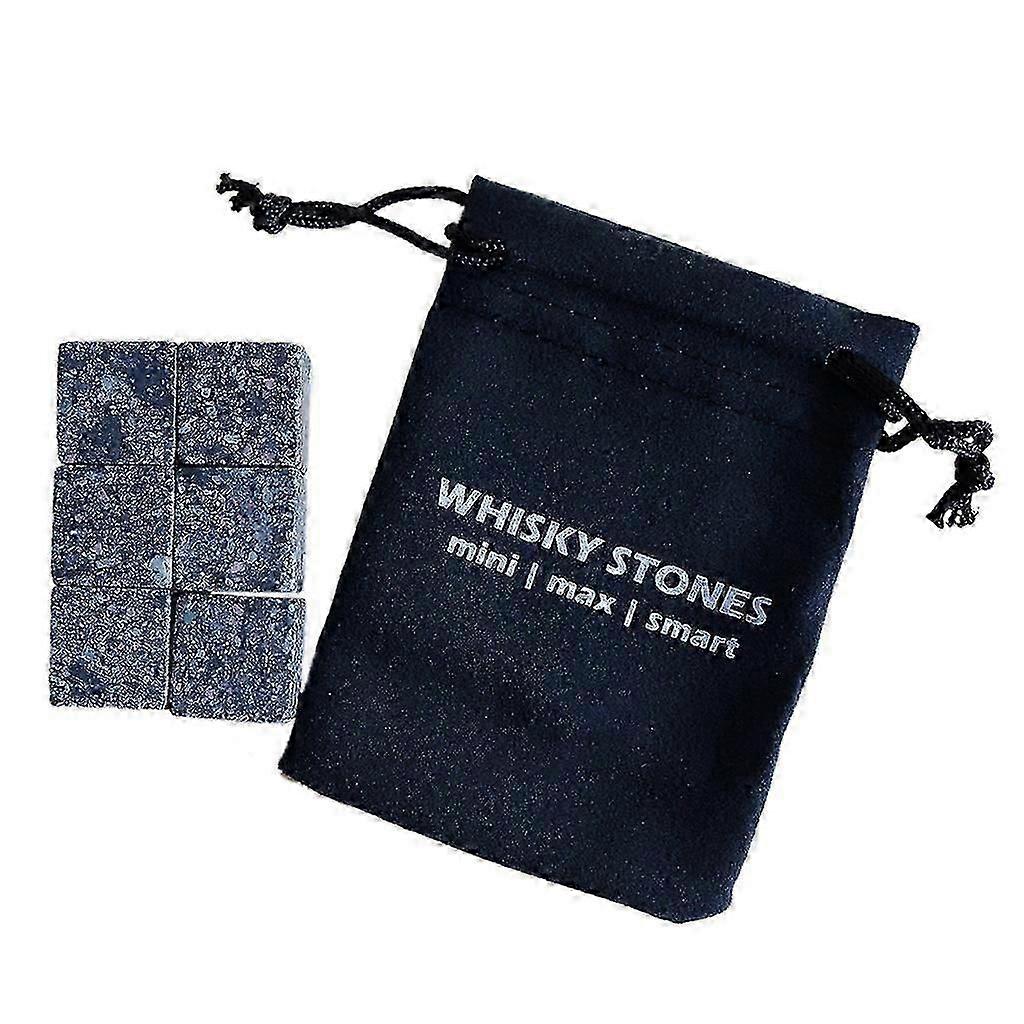 9pcs Whisky Ice Stones Drinks Cooler Cubes Rocks & Pouch Starlight