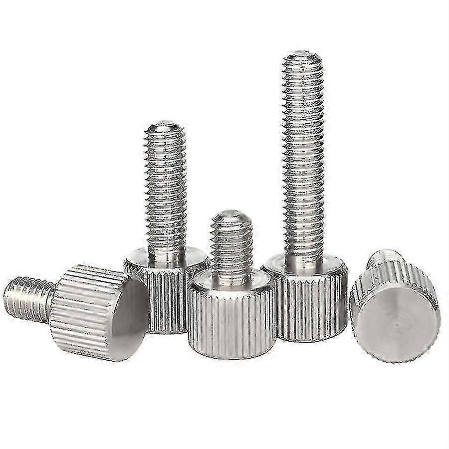 Rändelschraube aus Edelstahl M3 M4 M5 M6 Flachkopfschraube 20 Stück M4x5