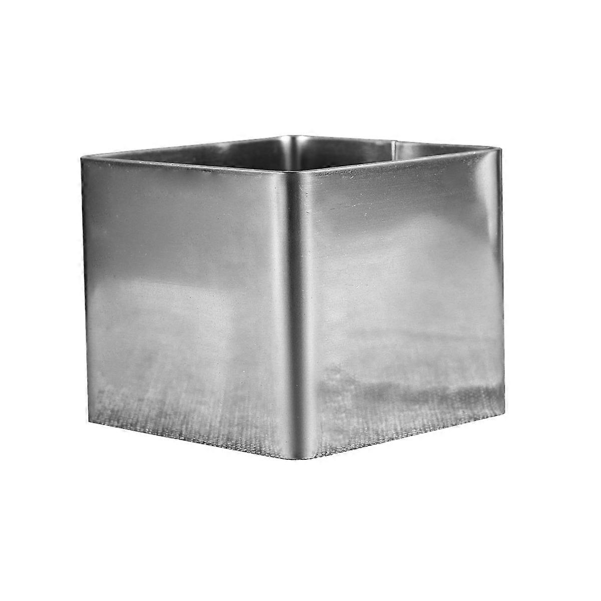 Silver Stainless Steel Mousse Ring Square Cake Ring for Cutting Use 3 Inch