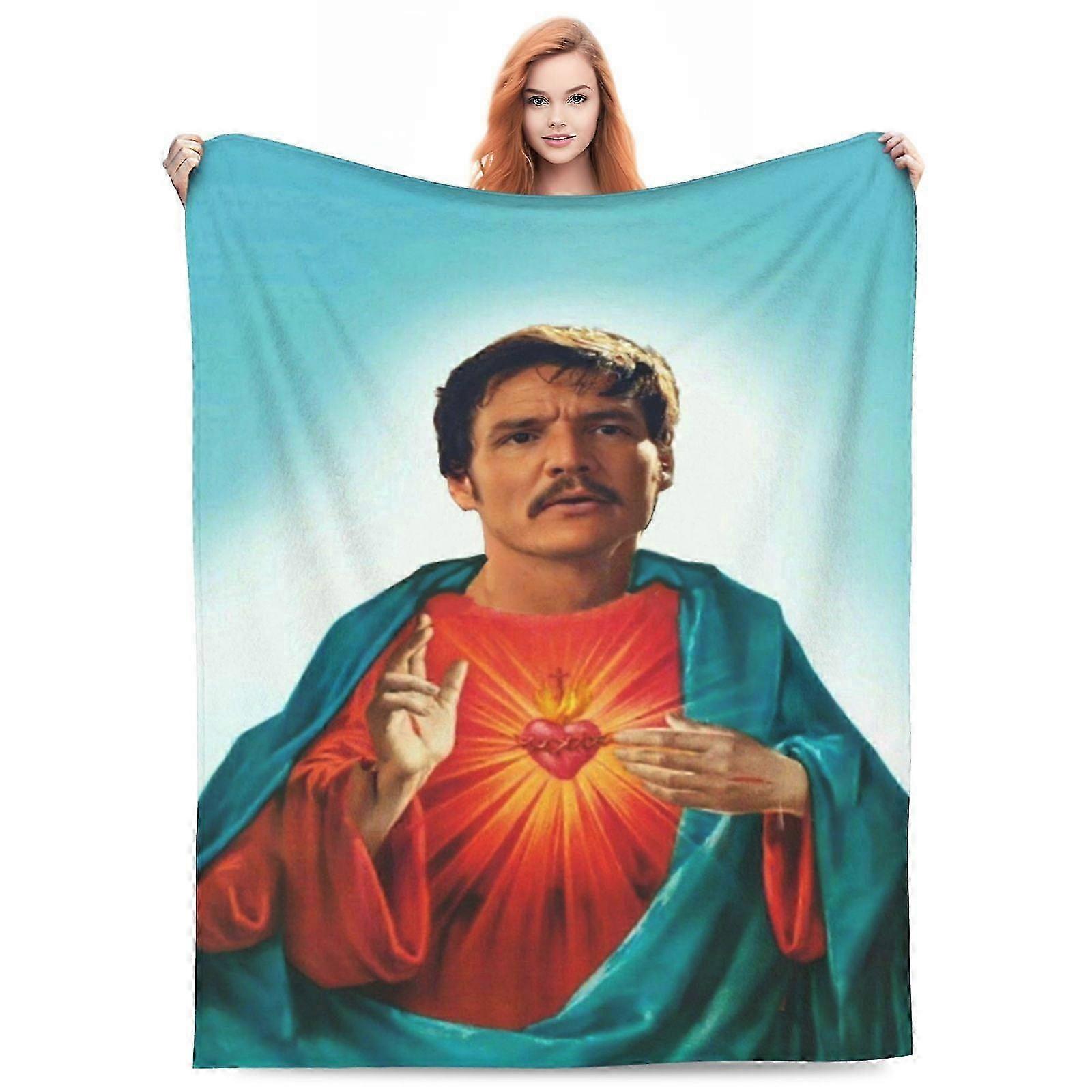 Pedro Pascal Fleece Throw Blanket - Soft Cozy Plush Lightweight Warm Flannel Blanket for Couch Sofa B-KDE21019