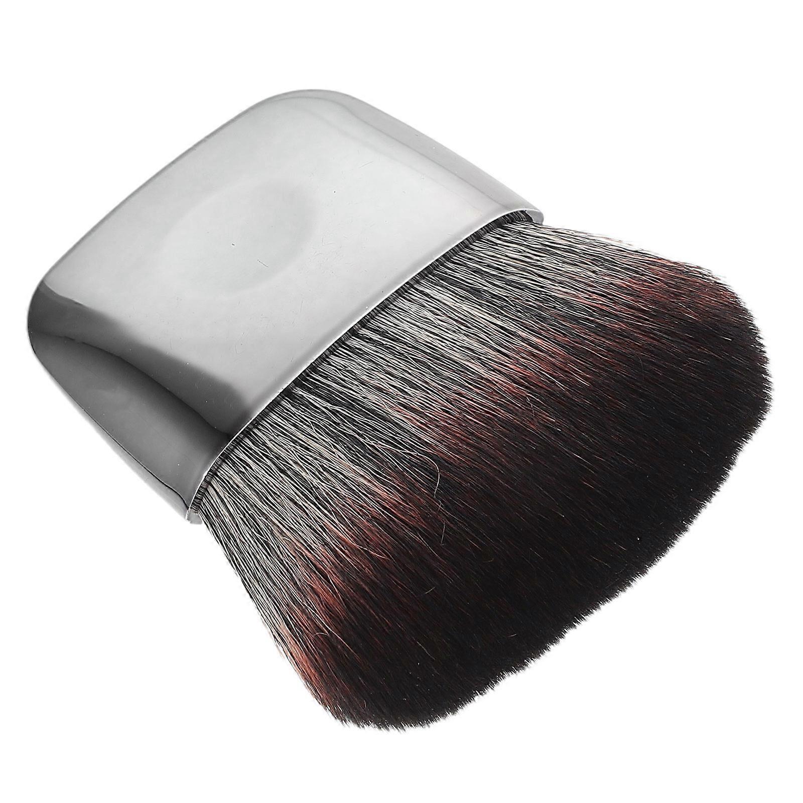 Soft Hair Blush Application Makeup Brush Multi Color Flat For On-The-Go Touch-Ups 1Set