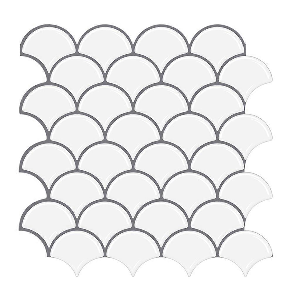 Backsplash Peel And Stick Self-Adhesive Tile Sticker For Kitchen Bathroom Multi 30.50X30.50X0.30CM High and Low Temperature Resistance 1 Sheet