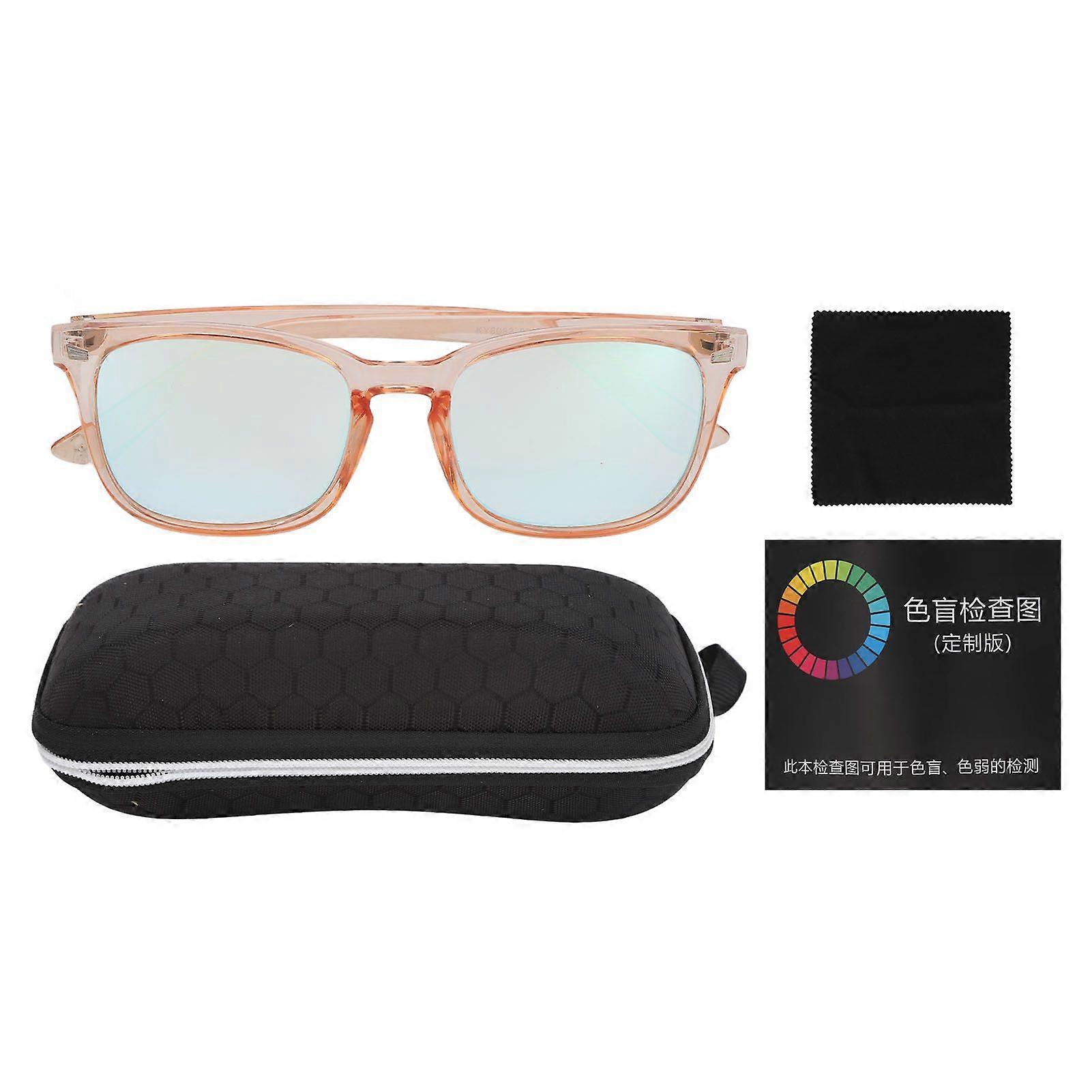 2025 Latest Model Blind Color Glasses Double Sided Coating Pink Full Frame Uni...