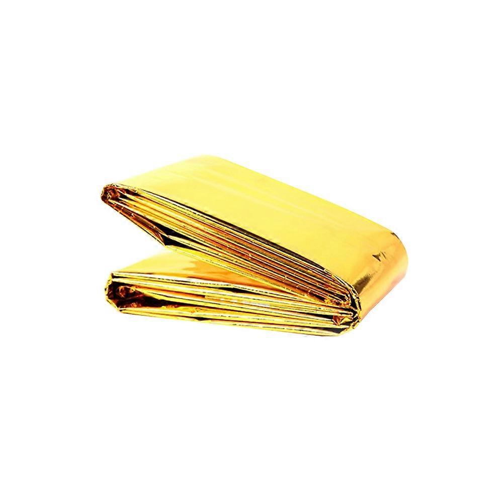 Heavy Duty Emergency Blanket Insulation Blanket Hiking Camping Climbing Silver And Golden Double Colors 210cm X 140cm X 0.1cm