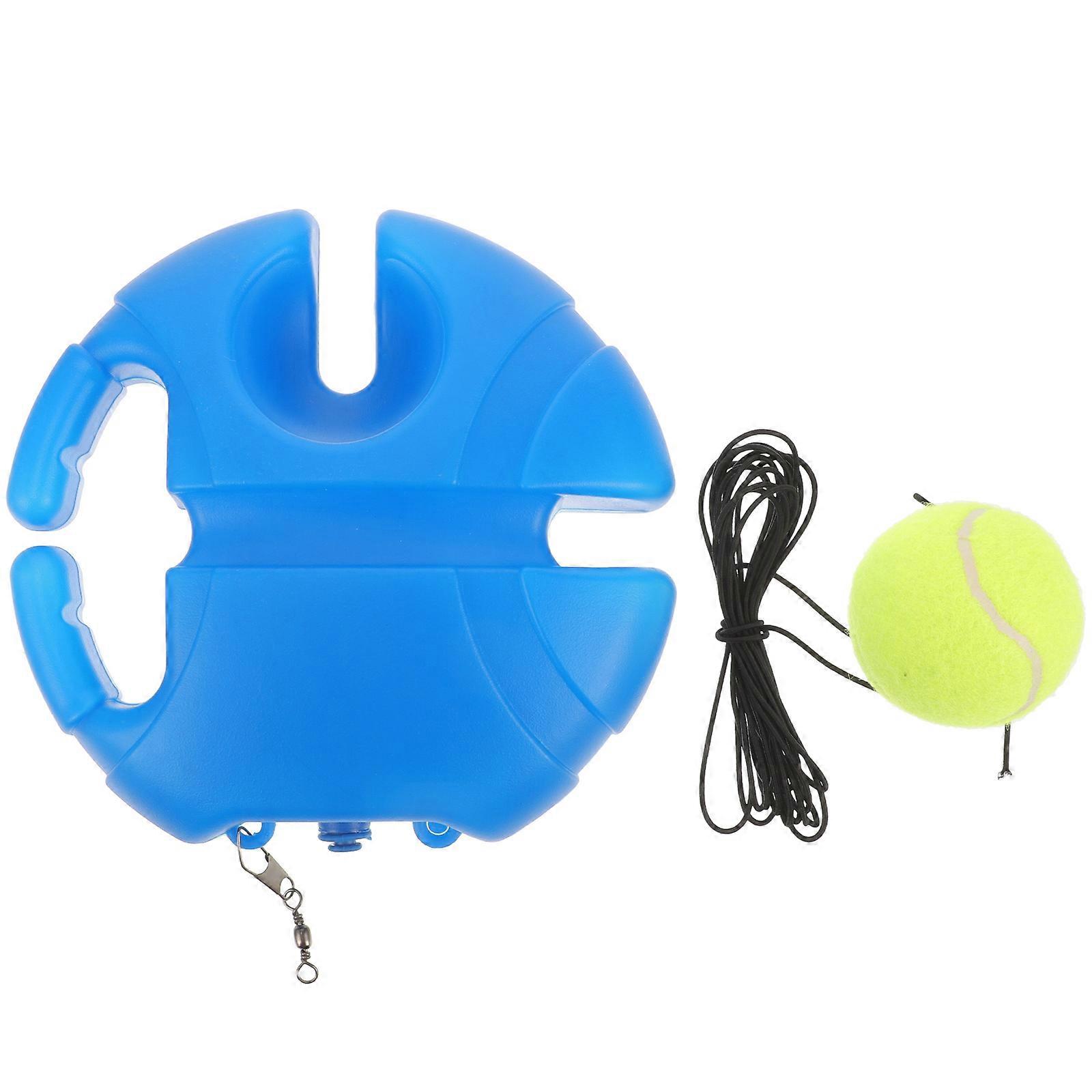 Tennis Trainer with Rubber Base and Elastic Rope for Reflex and Coordination Training, Indoor and Outdoor Use