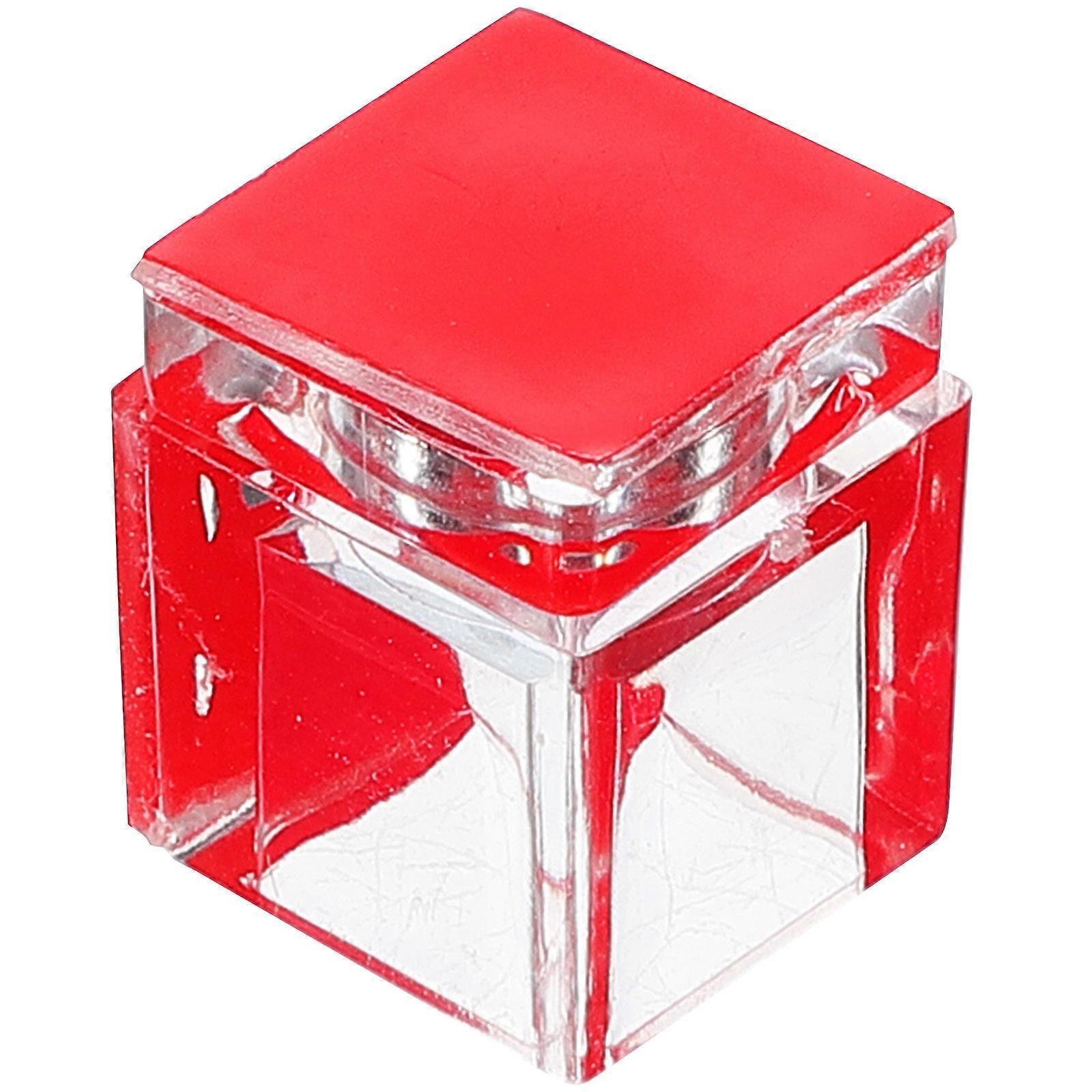 Convenient Magnetic Latch Acrylic Catch Buckle Cabinet Lock Home Use Transparent 1Set