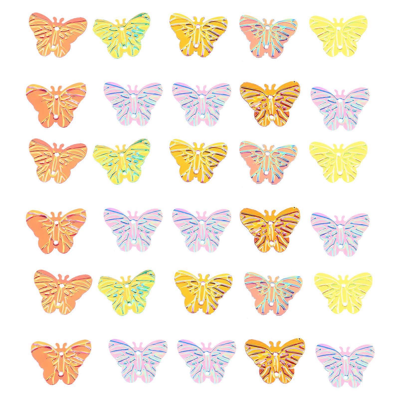 Wedding Table Confetti Holographic Colorful Craft Shaking Cards Decor Assorted Color 2.2X1.5X0.01CM Celebration 100Pcs