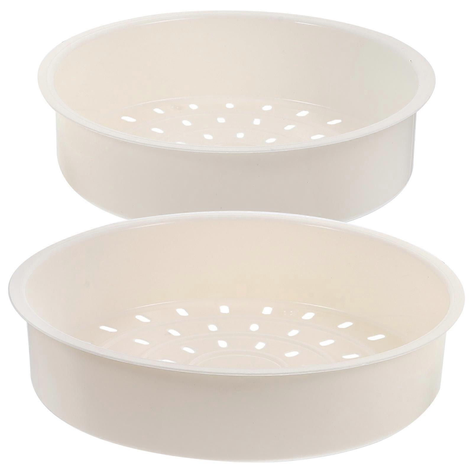 Gemüsedampfgarer Weiß Essen Dampfkorb Hobbyköche 2er Pack