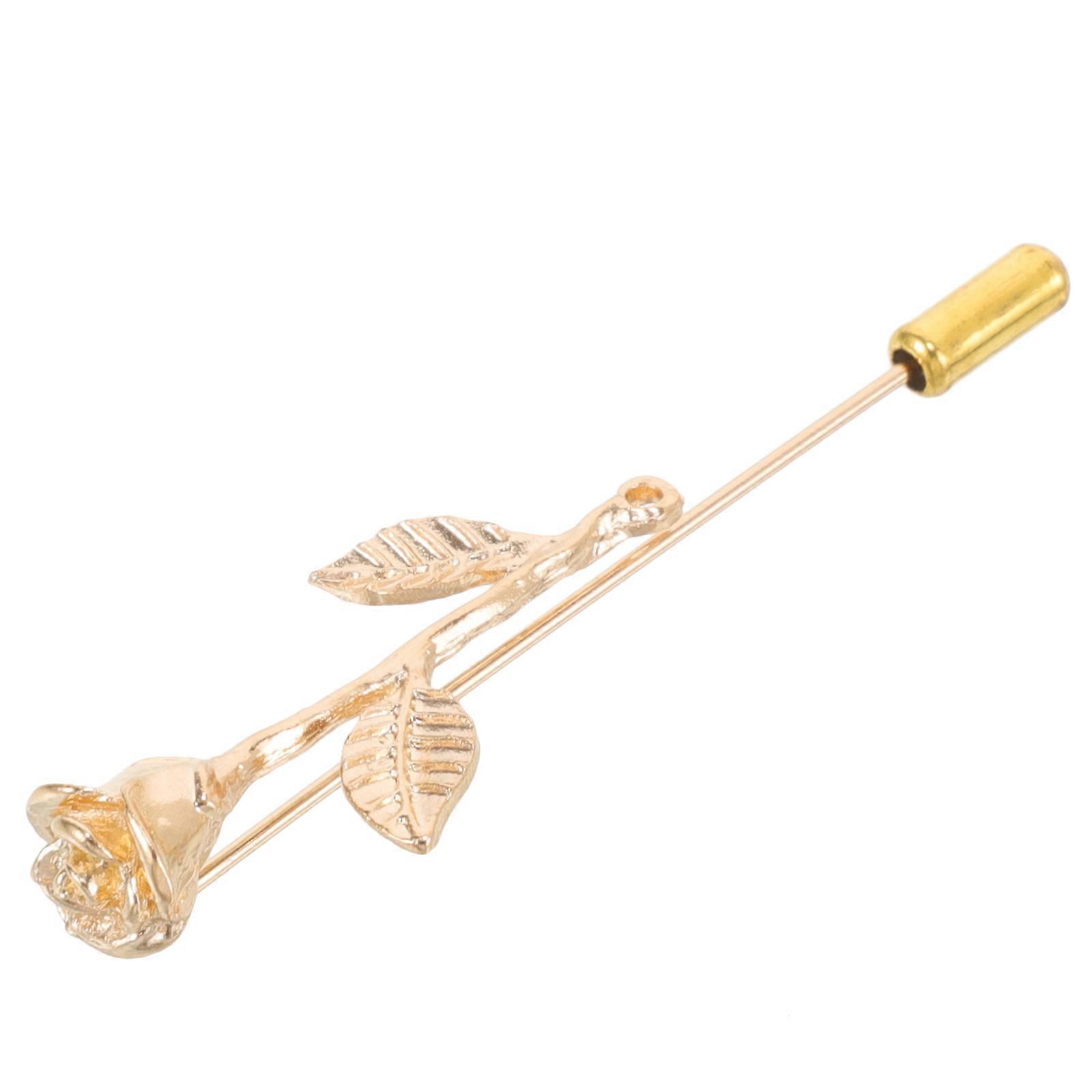 Broche decorativo con forma de flor para sujetar el cuello