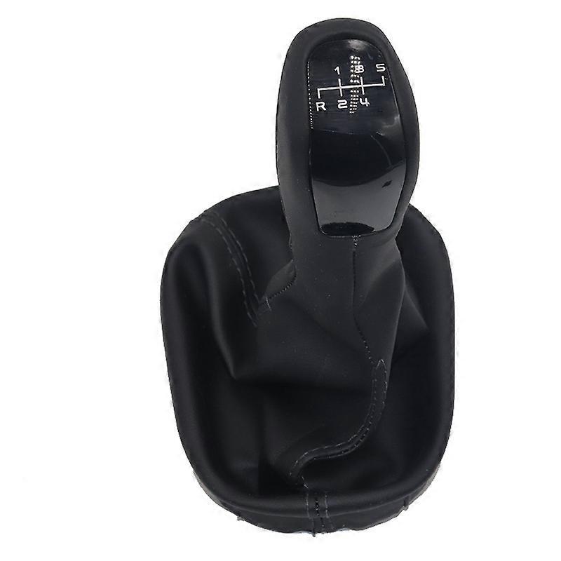 Car 5/6 Gear Knob Level Knob With Leather Boots For Mercedes Benz C-Class W203 S203