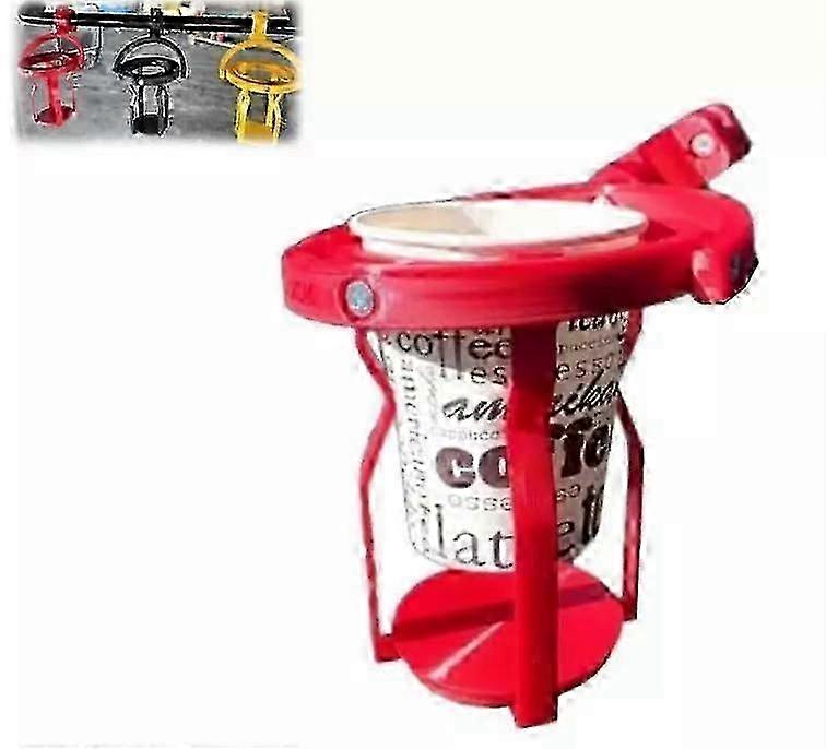 Gyroscopic Cup Holder, 3D Printed - Red