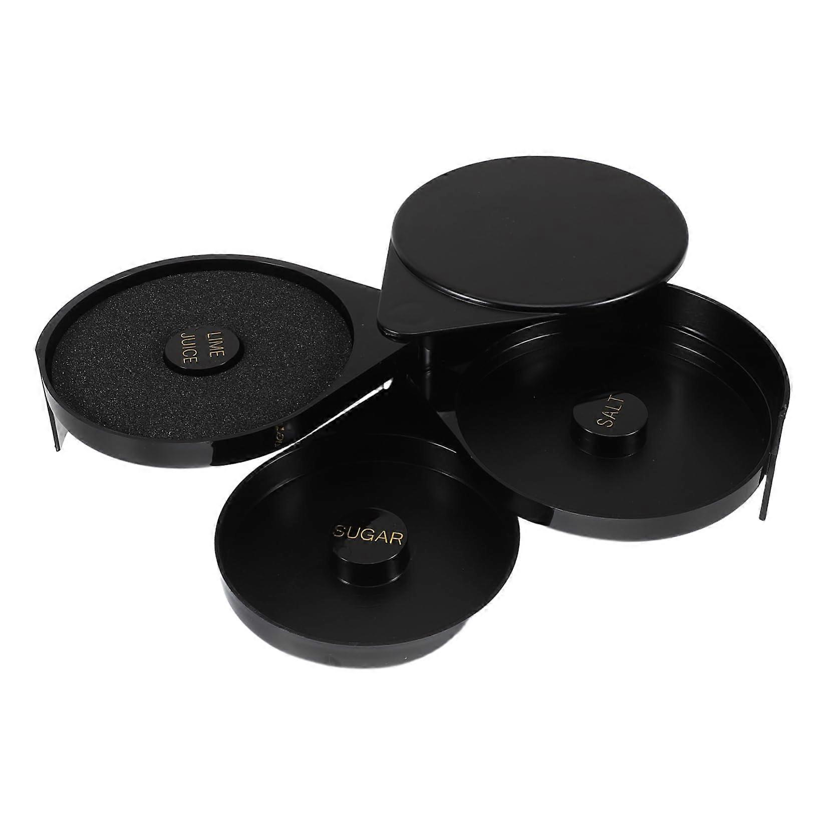 Salt Box Set With Salt Spoon And Sugar Dispenser For Cocktails Keeps Bar Essentials Organized