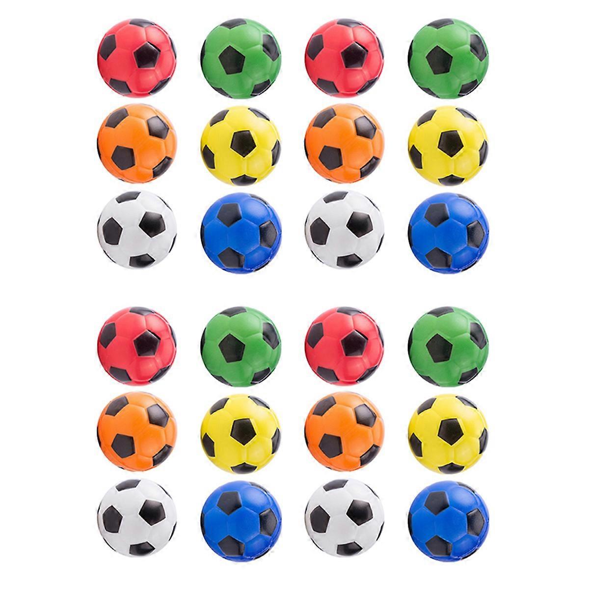 24Pcs Colorful Hand Football Exercise Soft Elastic Stress Reliever Ball Kid Small Ball Toy Adult Mas