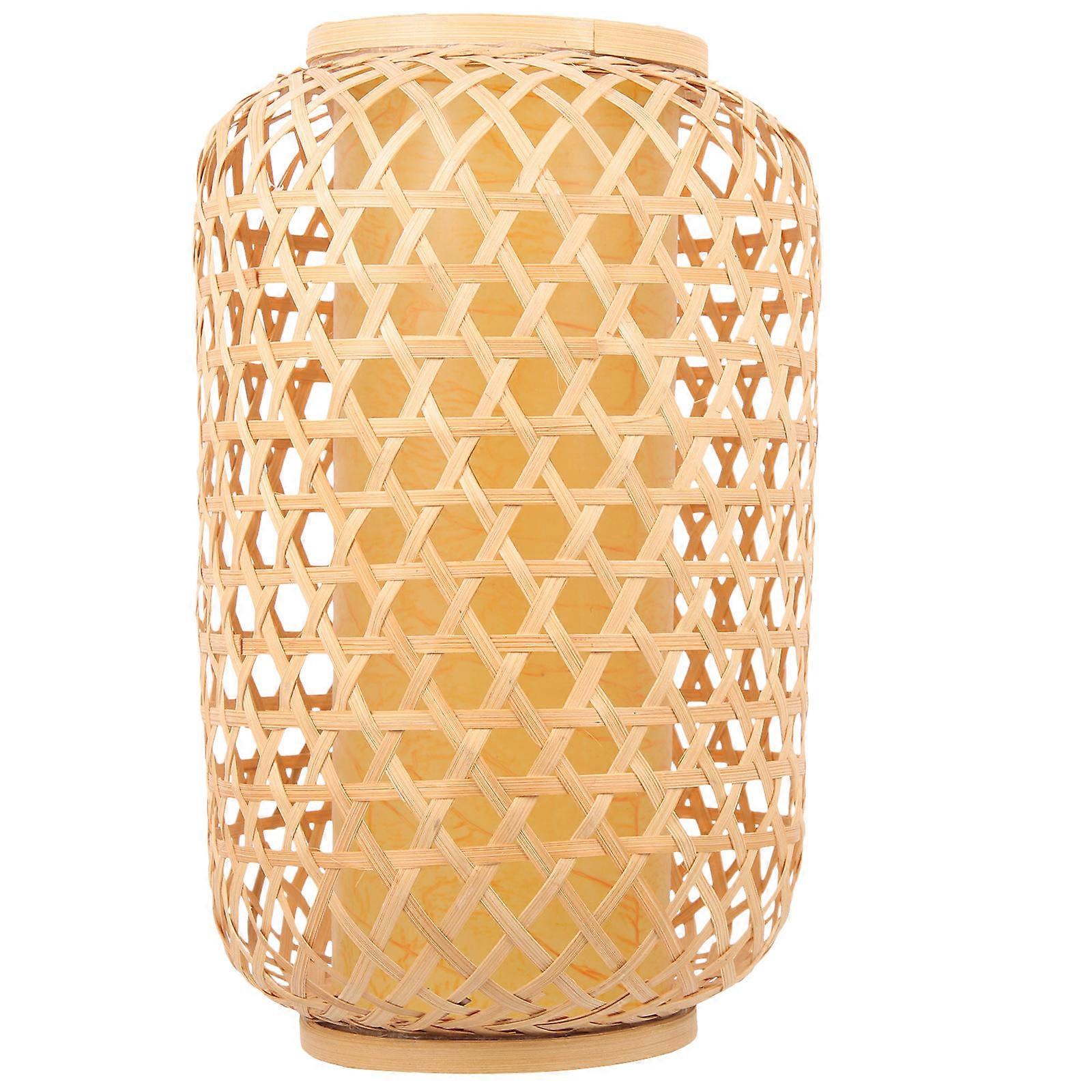 Bamboo Shades For Home Chinese Style Bamboo Lampshade Light Diffusion 30X20CM 1Pack