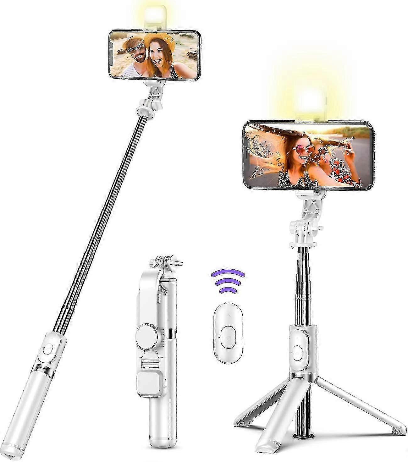 Selfie Stick Tripod With Remote, Extendable Selfie Stick Tripod With L