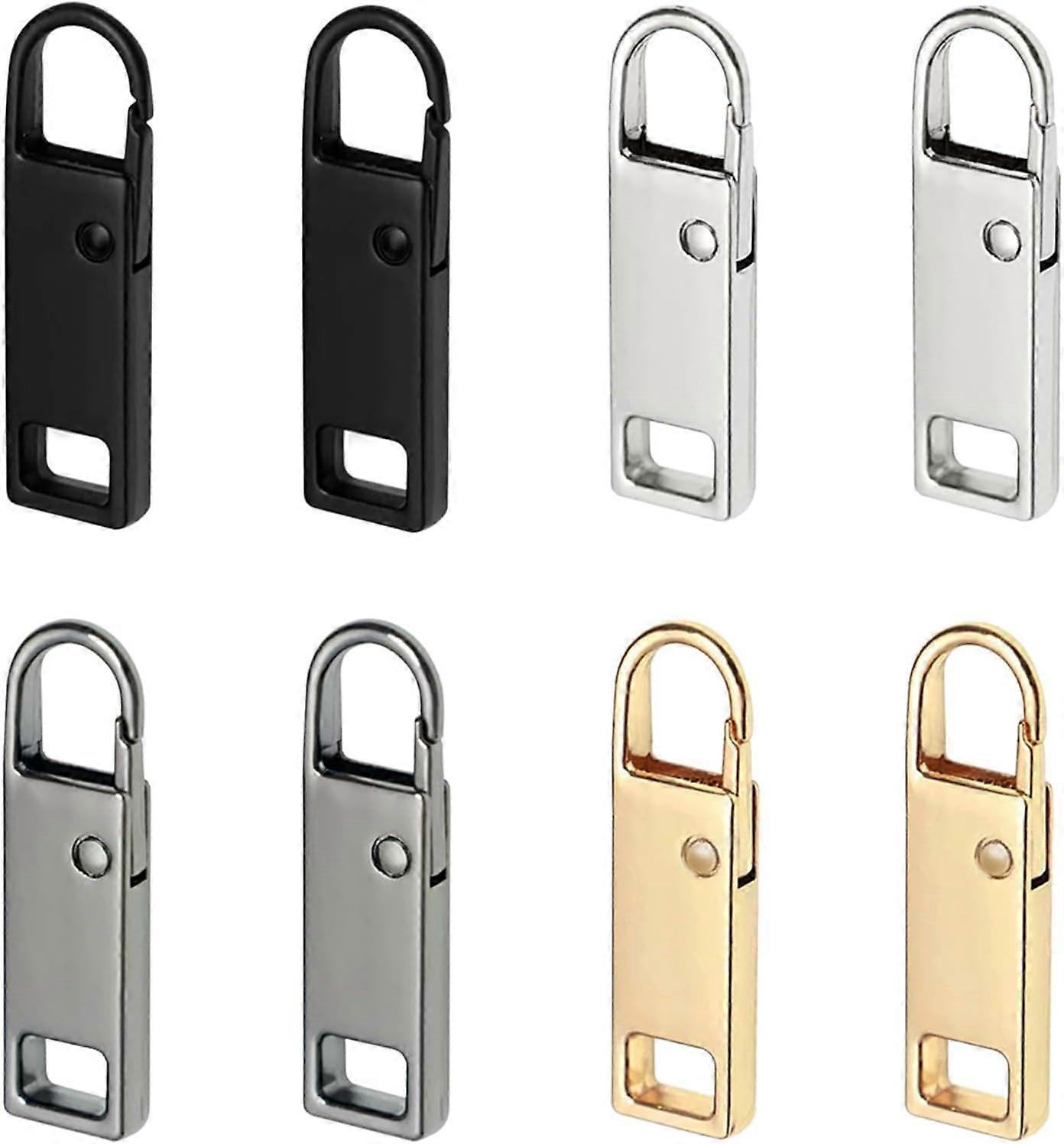 8pcs removable zipper pulls for jackets backpacks