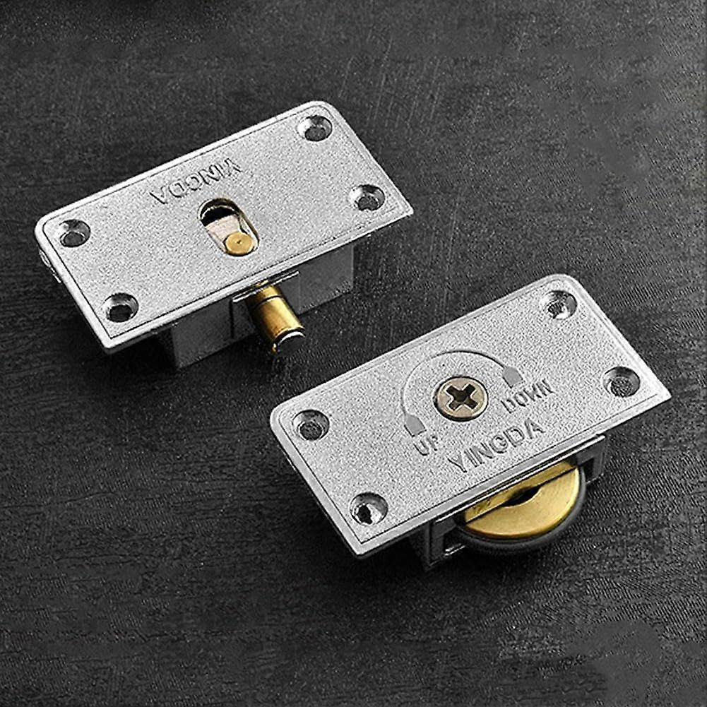 Adjustable Sliding Rail Roller for Cabinet Organization, Heavy-Duty Steel, 2-Pack, Ideal for Closet and Storage Solutions