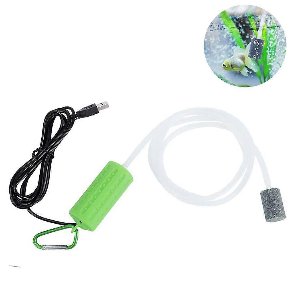 Mini USB Aquarium Air Pump - Portable, Silent, Energy-Saving