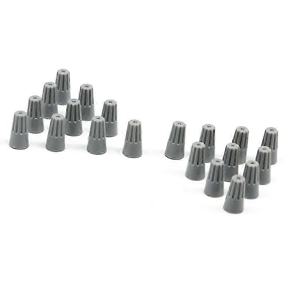 100 PCS Wire Connectors Cable Fast Clamps Terminal Block Quick Screw Joints Spiral Pressure Line Caps Closed End Terminal (Grey)