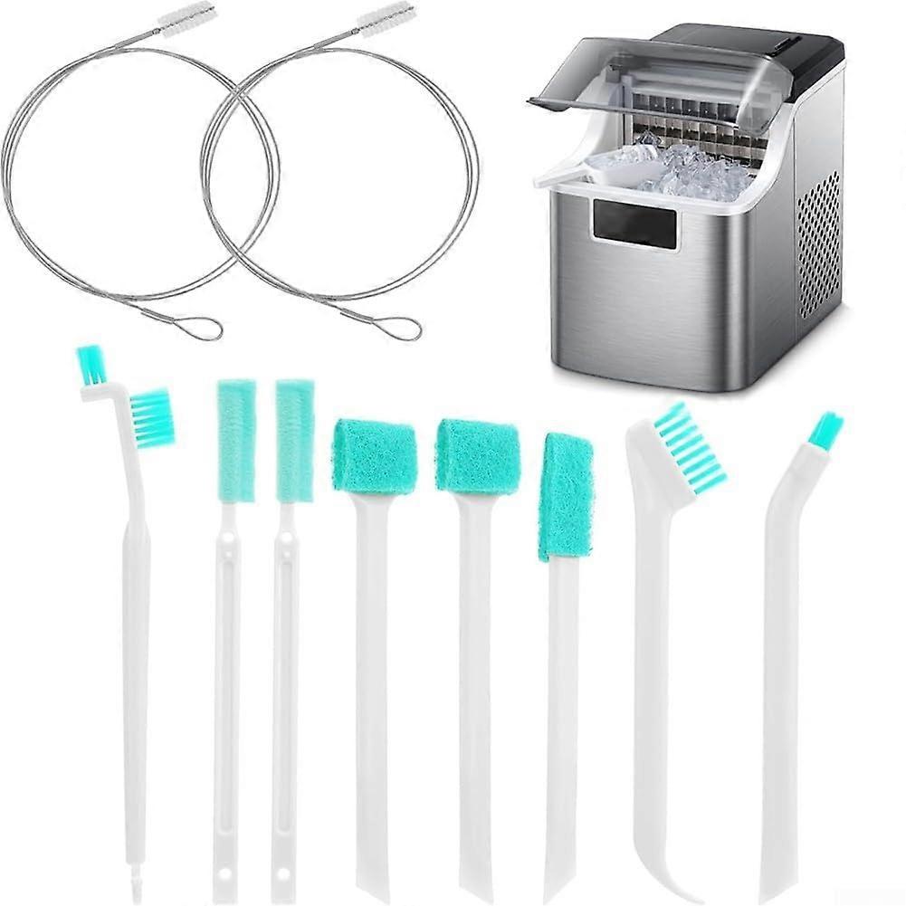 Ice Maker Cleaning Brush Set, 10-Piece, Comprehensive Ice Maker Care Kit