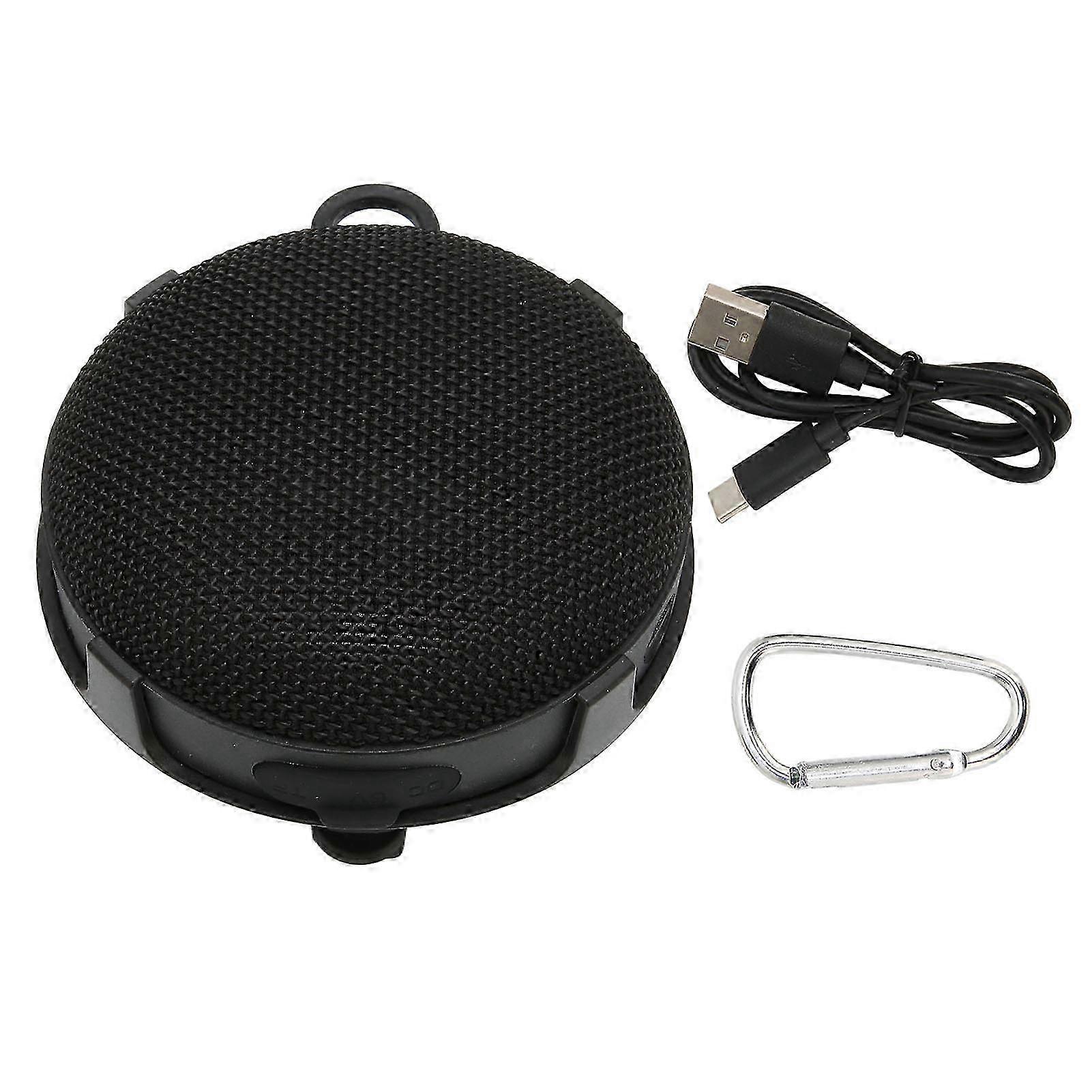 Portable IP67 Waterproof Bluetooth Speaker with Memory Card Support and Car Mount for Cycling, Black with Bike Stand