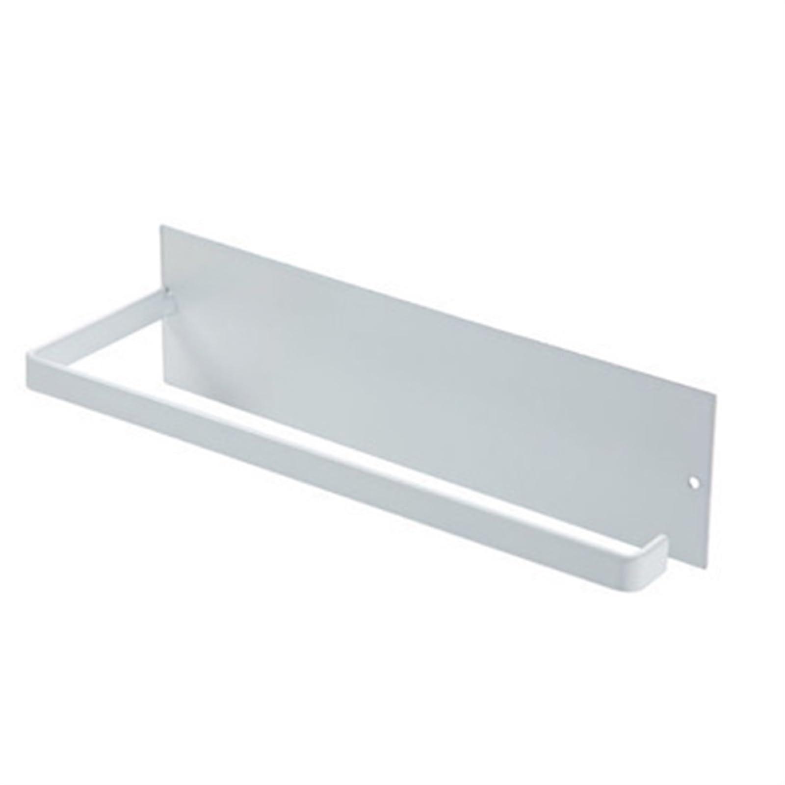 PunchFree Paper Towel Holder for Kitchen Under Cabinet Rolling Shelf for Bathroom, Wall Mounted for Tissues (Color : White)