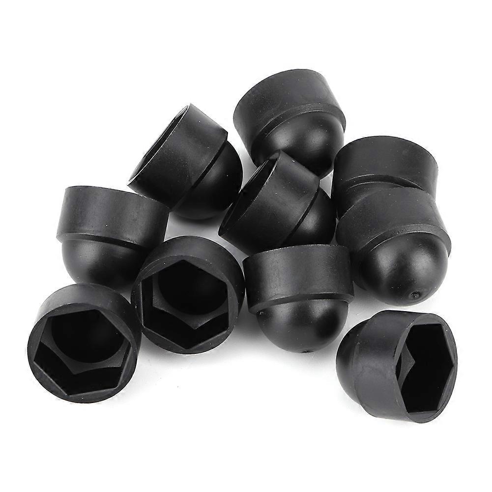 10pcs 15mm/0.59in M8 Plastic Hex Screws Nuts Head Cap Cover Accessory