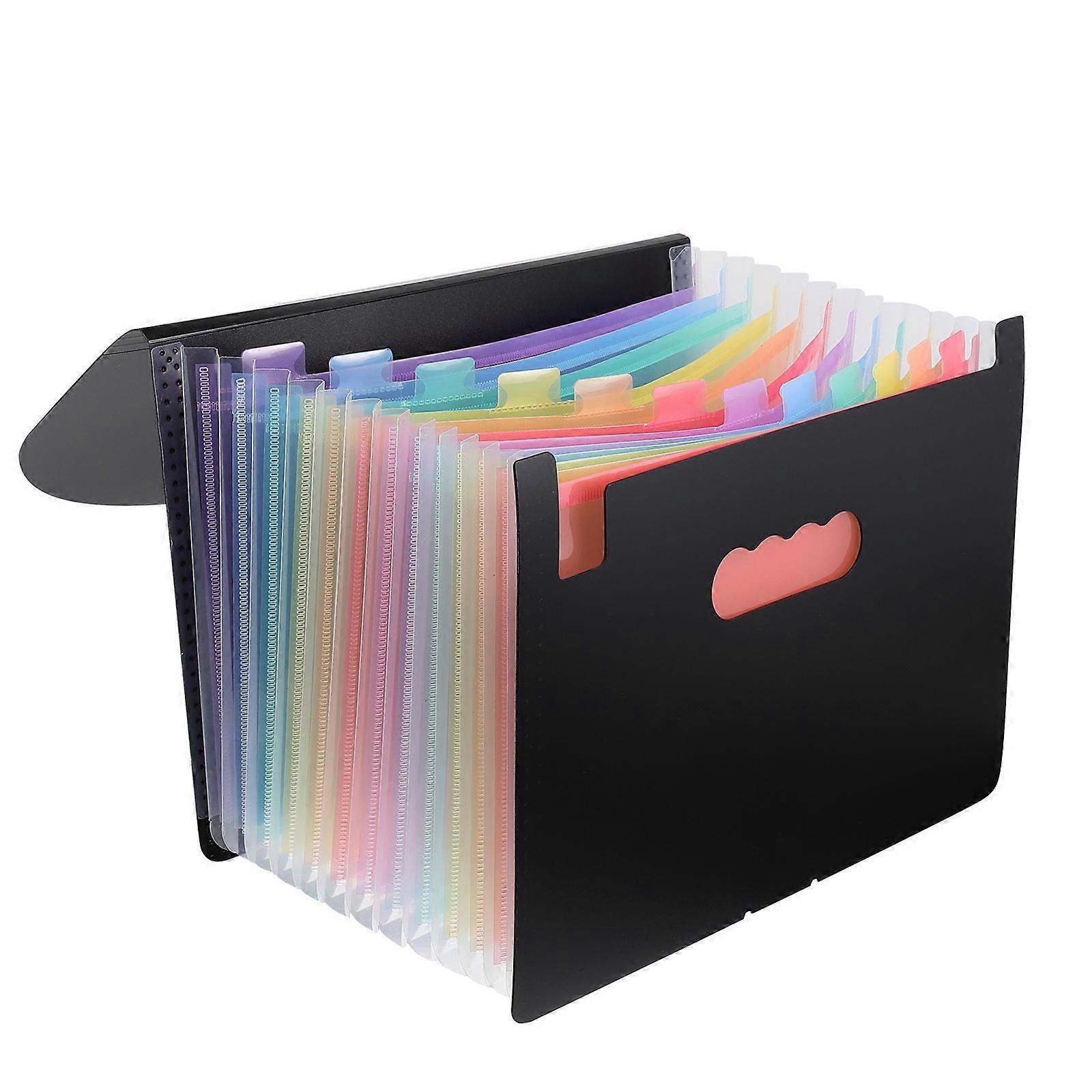 Accordion Document Folder   Multi Function File Organizer for Home, Office & School Use   Lightweight, Large Capacity Storage with Buckle for Papers,