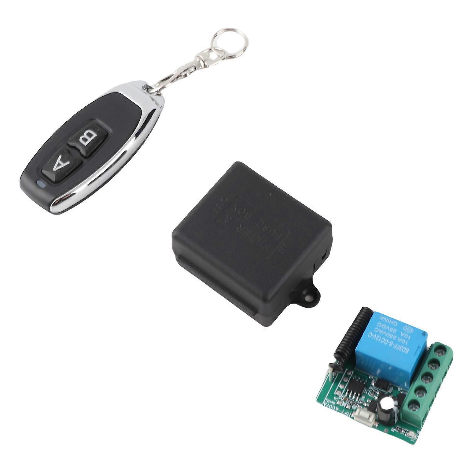 Wireless Remote Control Switch 433MHz Momentary Self Locking Interlocking Delay Relay Remote Switch 12V 